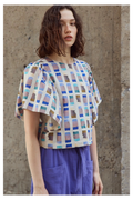 Eve Gravel | Debbie Top - Blue Gold