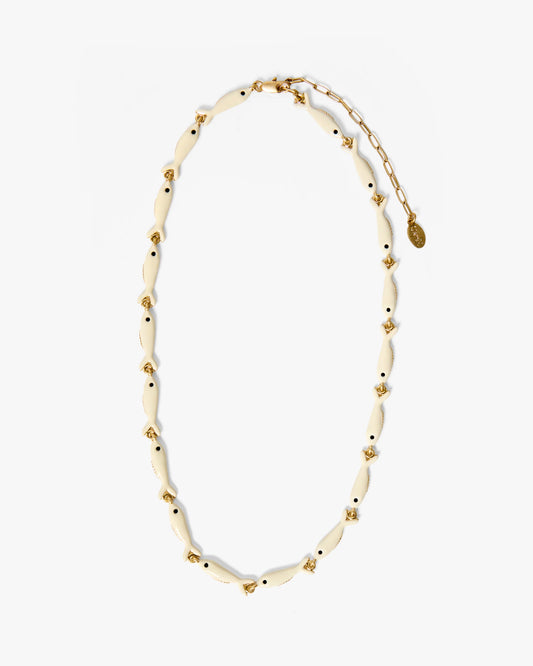 Clare V | Enamel Sardine Necklace