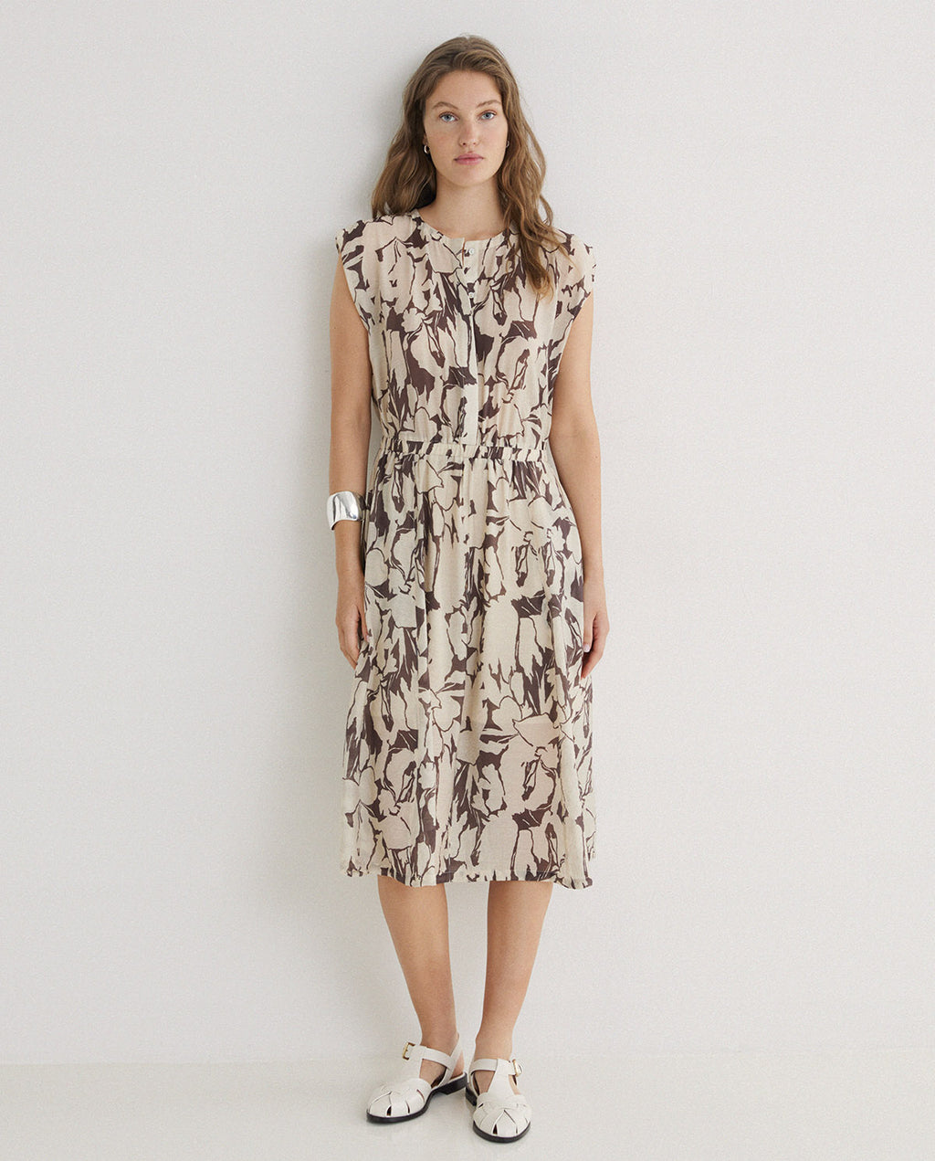 Yerse | Printed Viscose Dress