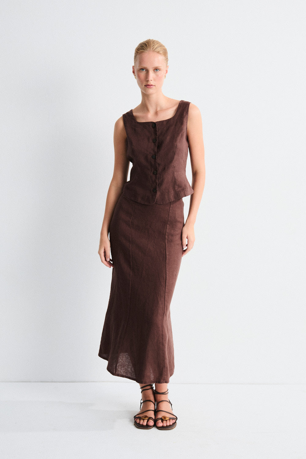 Mus & Bombon | Cyra Skirt - Brown