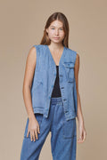 Jungmaven | Falcon Vest - Light Denim - Unisex