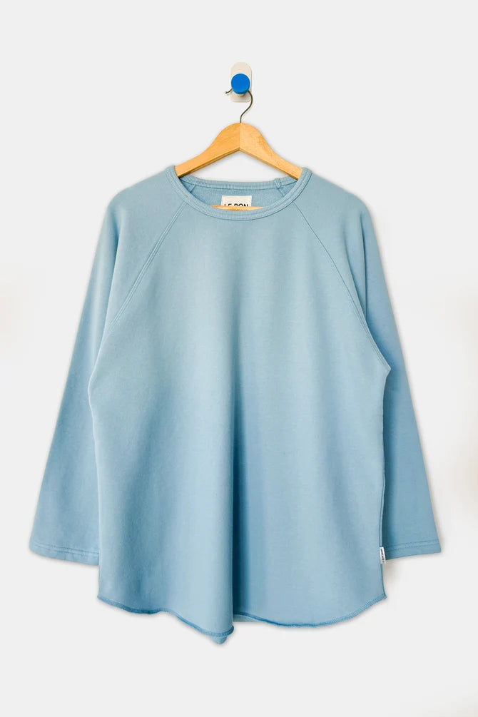 Le Bon Shoppe | French Terry Raglan Tee - Dream Blue