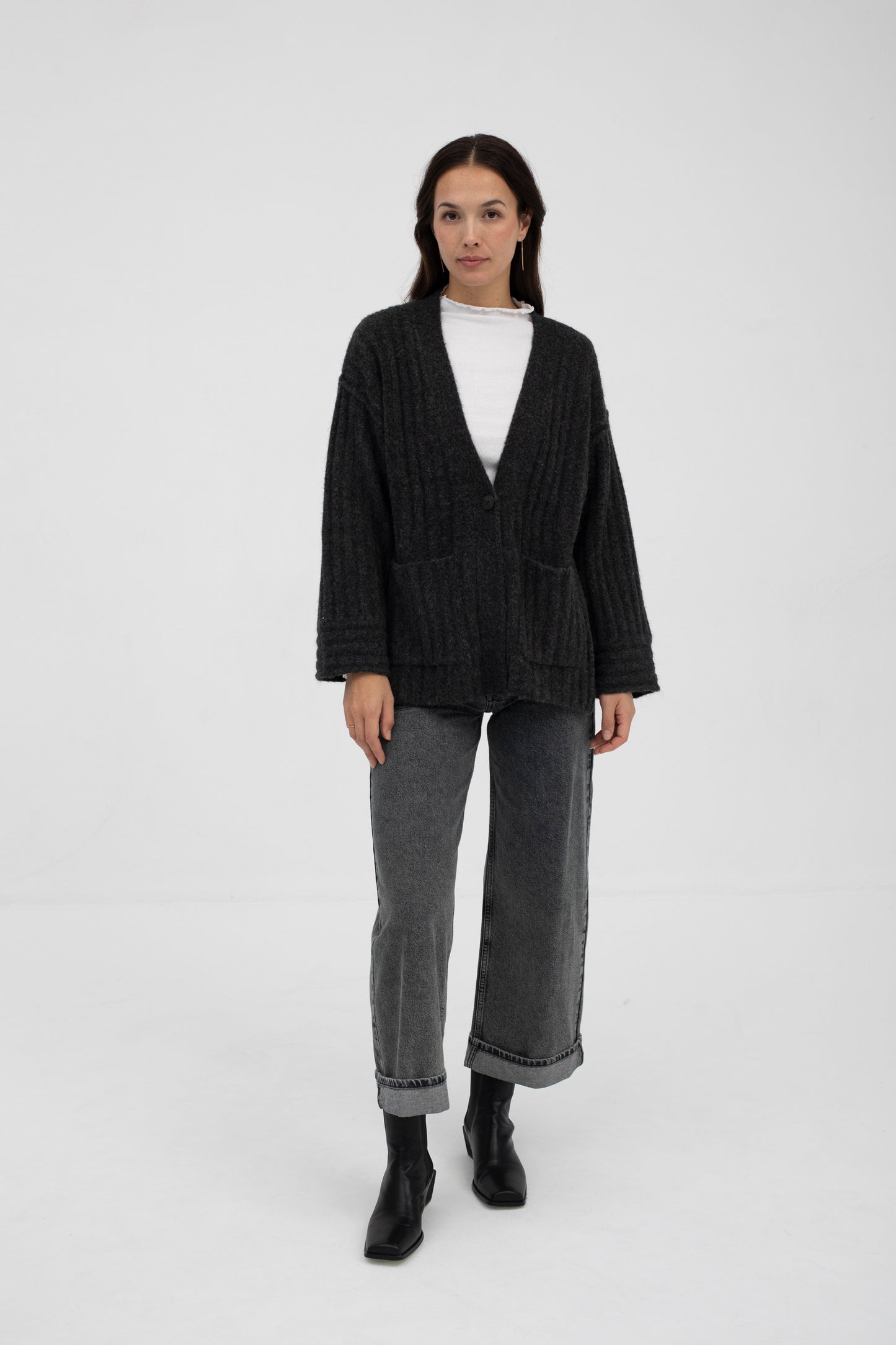 Mus & Bombon | Cardigan Gangam - Anthracite