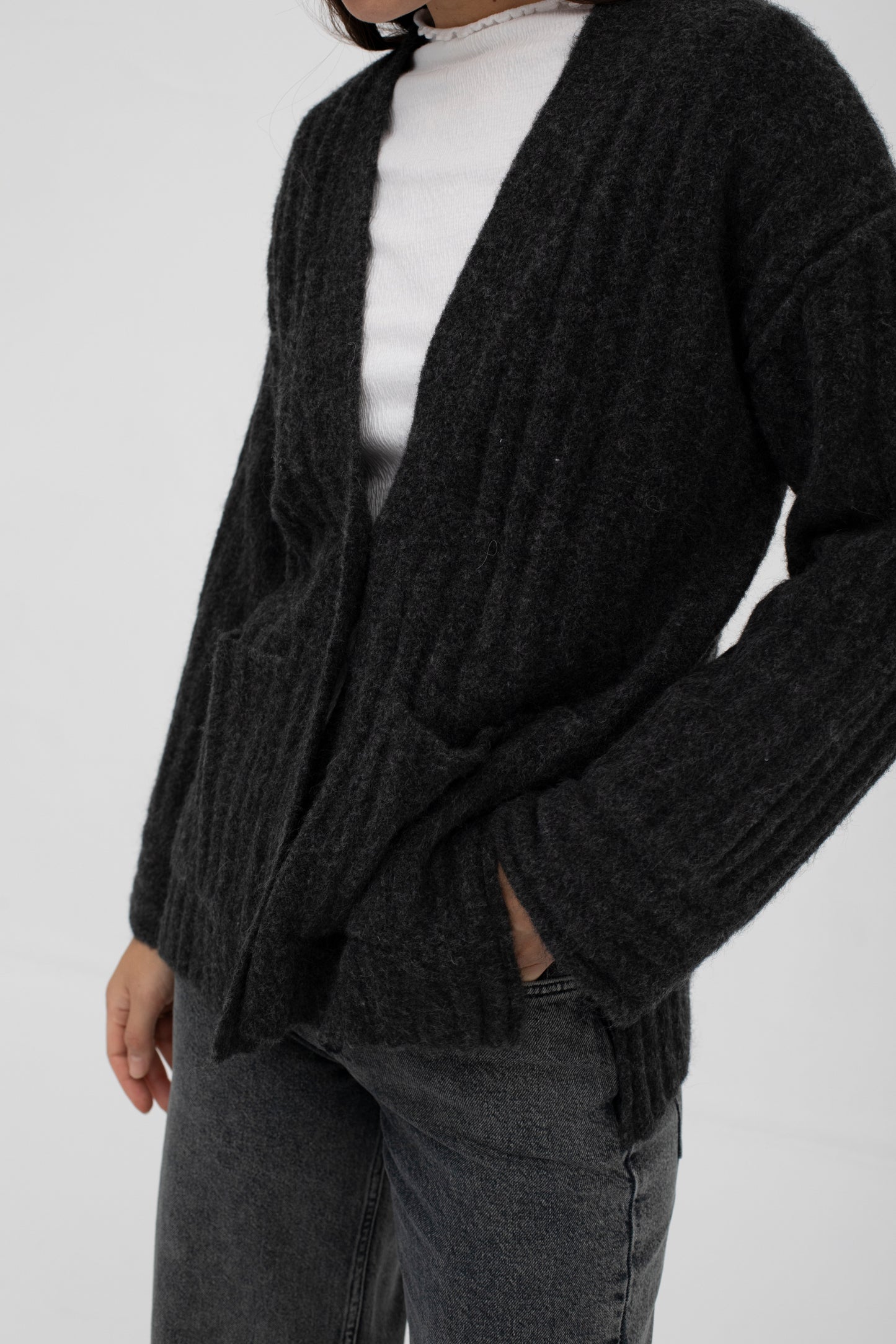 Mus & Bombon | Cardigan Gangam - Anthracite
