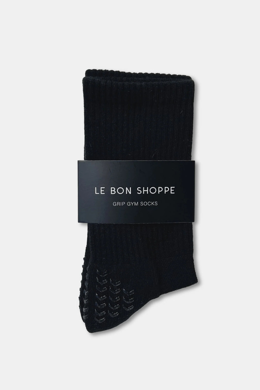 Le Bon Shoppe | Grip Gym Socks - Black + Black
