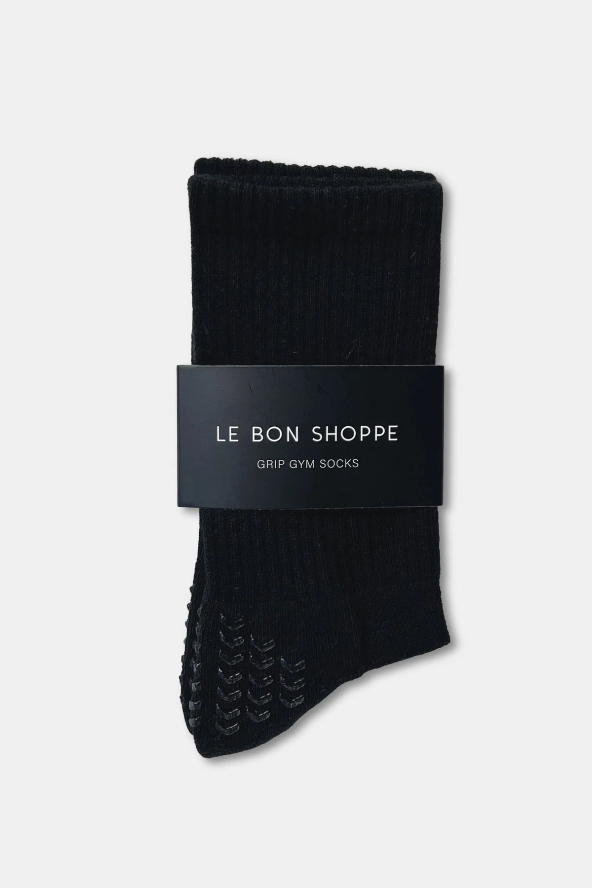 Le Bon Shoppe | Grip Gym Socks - Black + Black