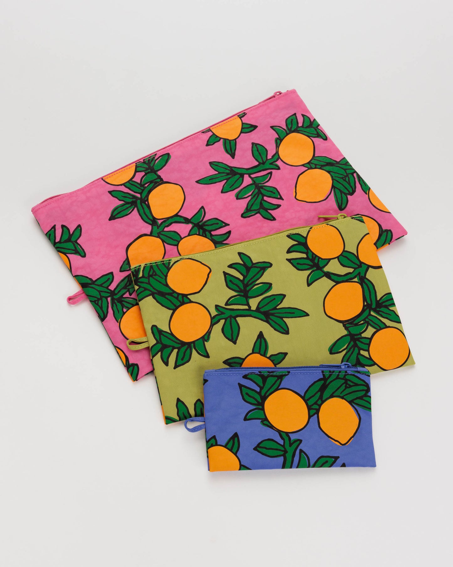 Baggu | Go Pouch Set - Orange Trees