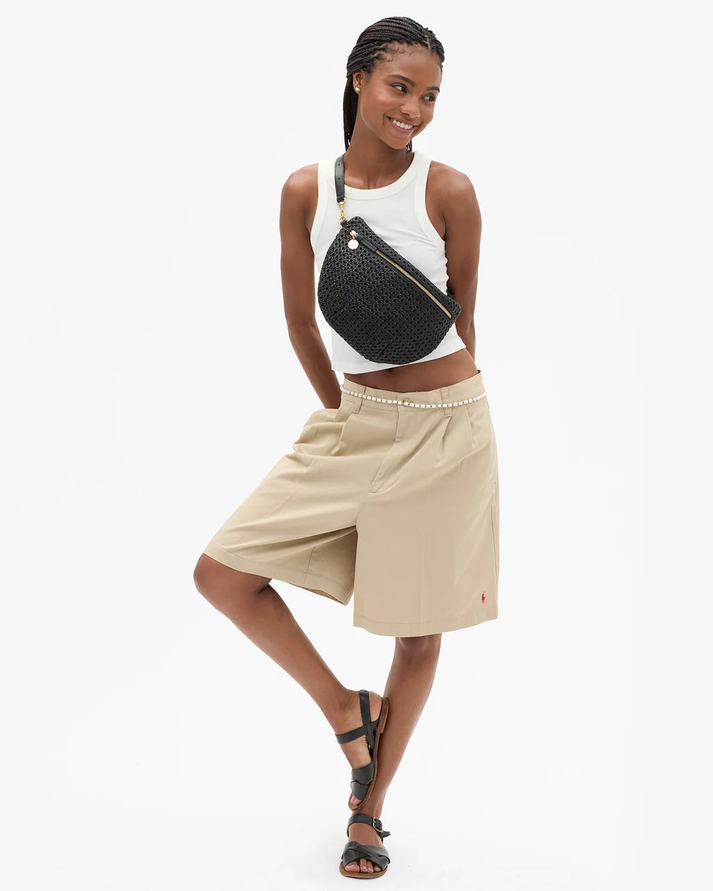 Clare V. | Grande Fanny - Black Rattan