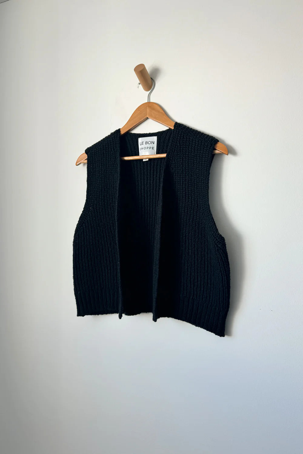 Le Bon Shoppe | Granny Cotton Sweater Vest - Black