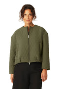 Ilse Jaconsen | Honeycomb Short Quilted Bomber - Olive
