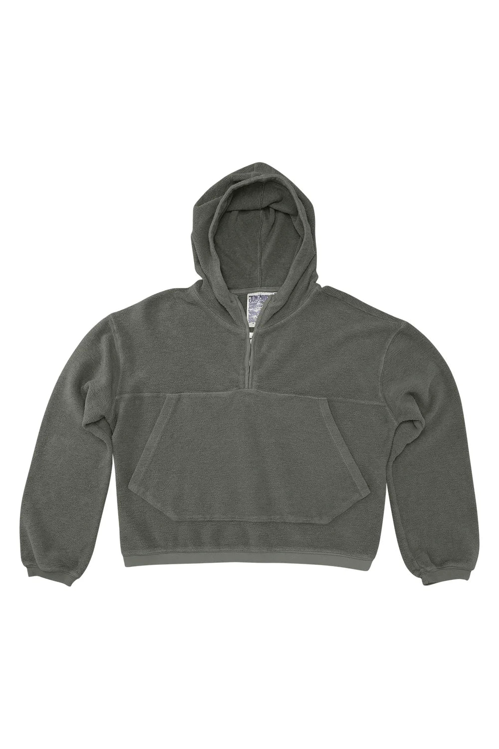 Jungmaven | Heathered Osprey Cropped Sweatshirt - Olive Green