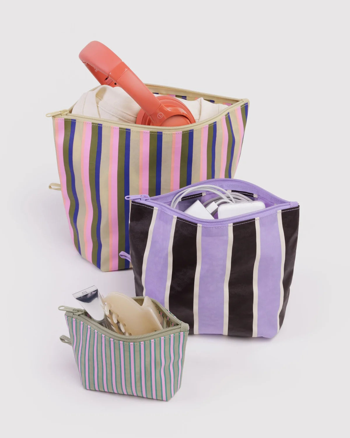 Baggu | Go Pouch Set - Candy Shop Stripes