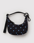 Baggu | Crescent Bag Charm - Black and Blue Dot