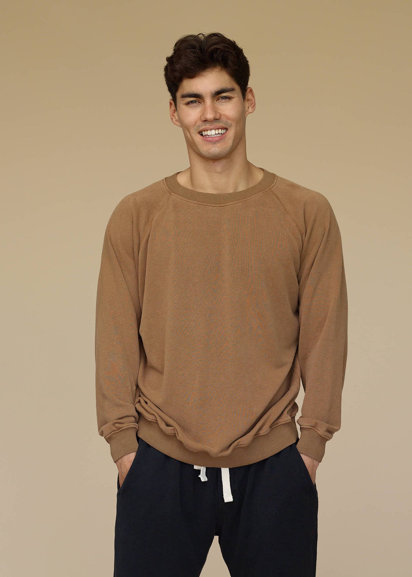 Jungmaven | Bonfire Raglan Sweatshirt - Oat Milk