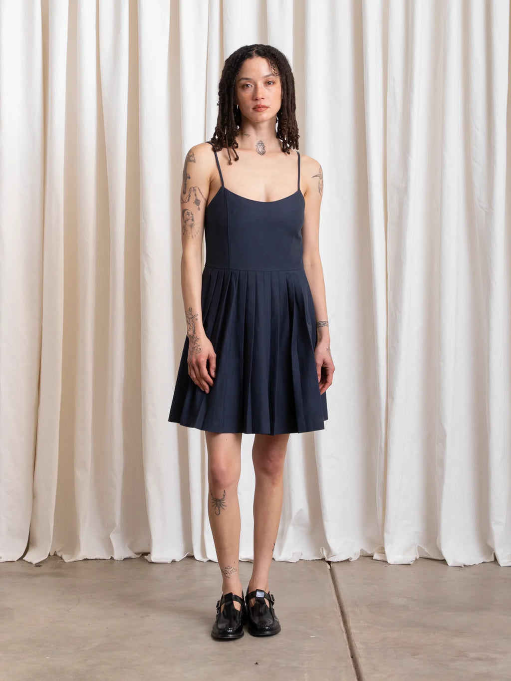 Ali Golden | Pleated Mini Dress