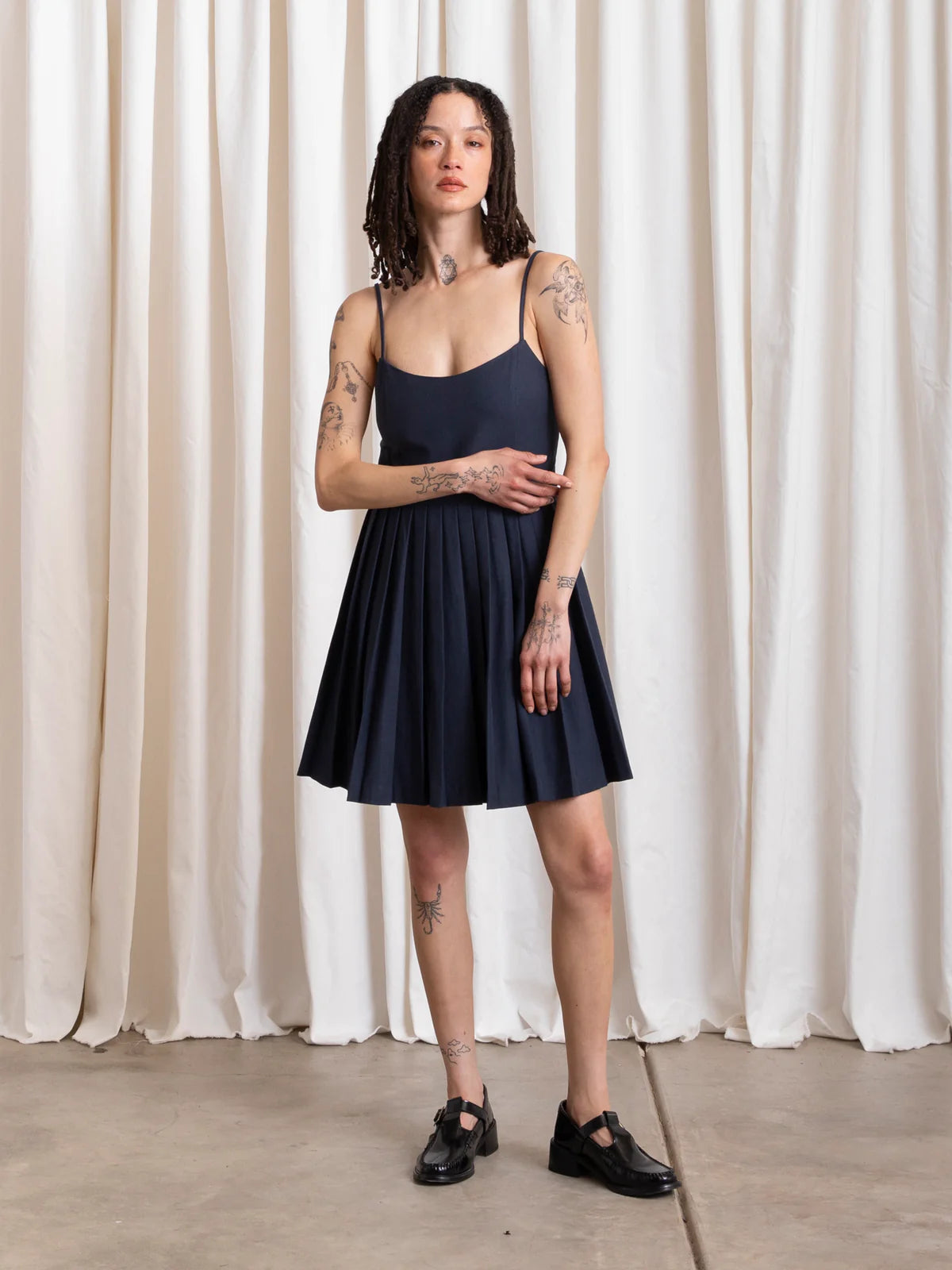 Ali Golden | Pleated Mini Dress