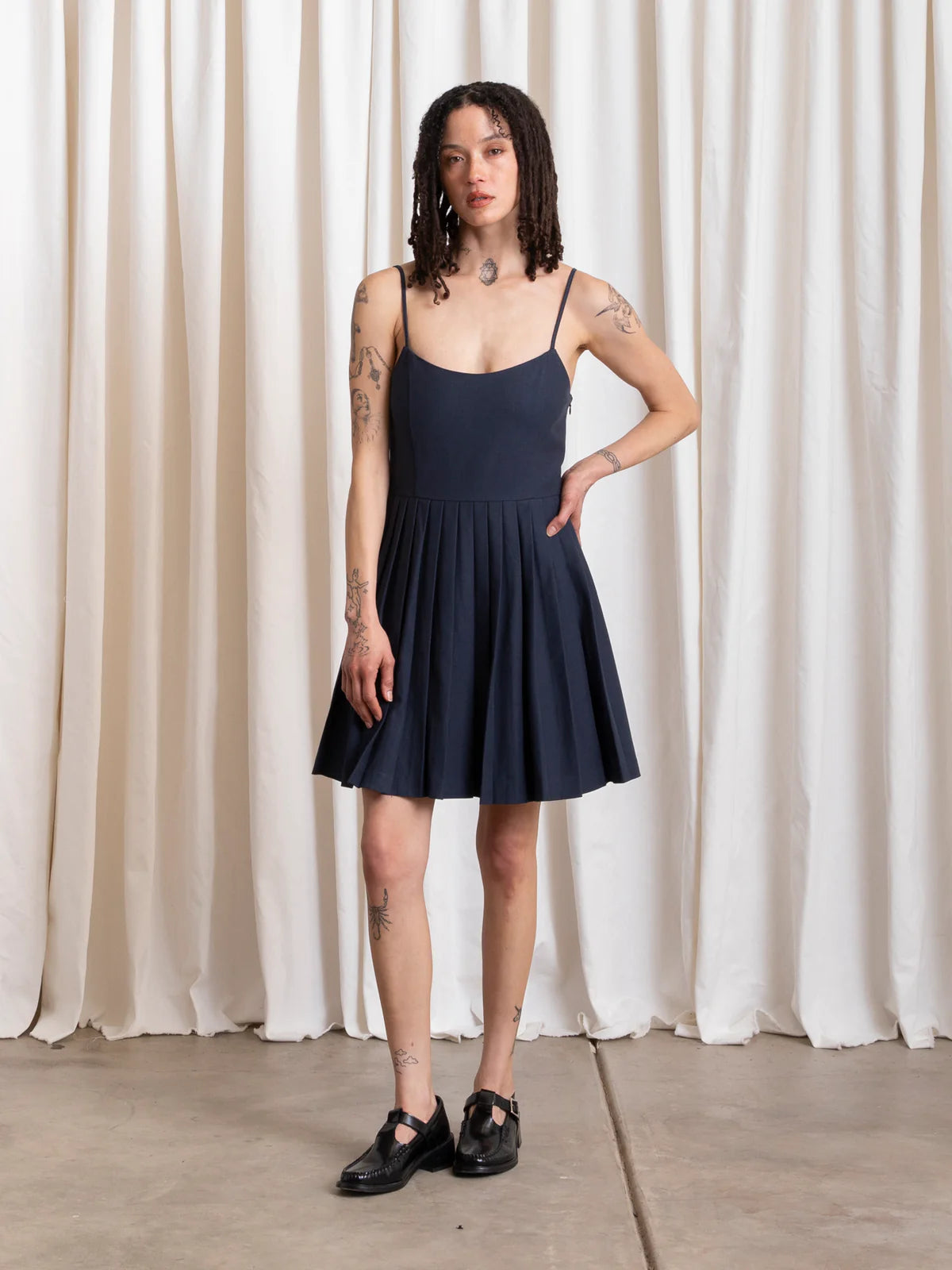 Ali Golden | Pleated Mini Dress