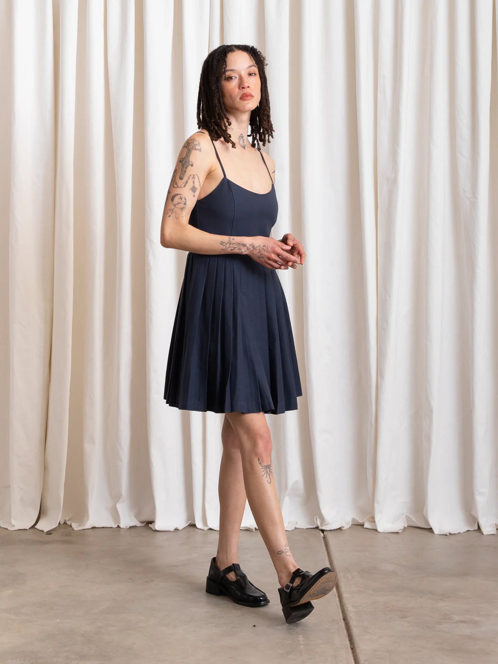 Ali Golden | Pleated Mini Dress