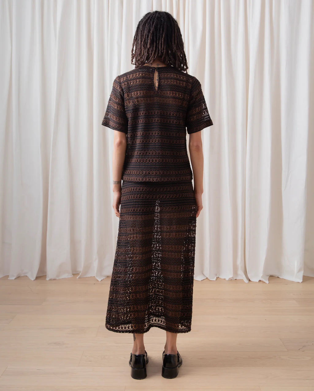 Ali Golden | Slim Midi Skirt Crochet
