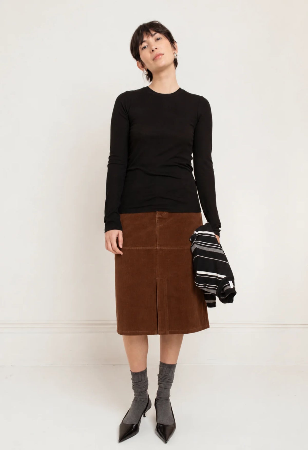 Paper Label | Bree Slim Crew - Black