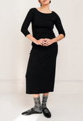 Paper Label | Casey Boatneck Dress - Black