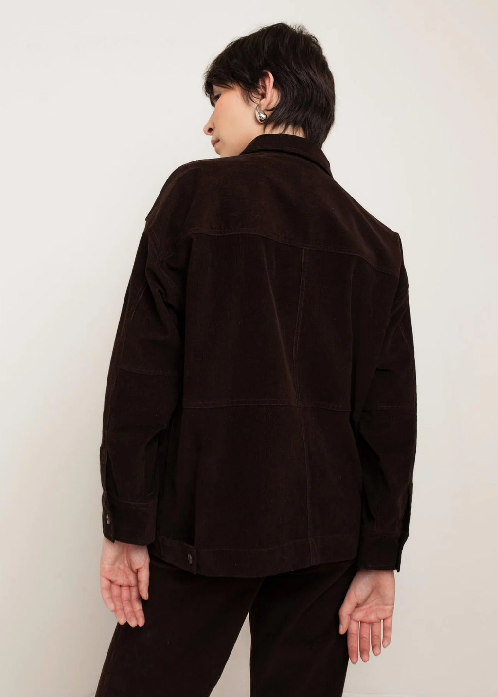 Paper Label | Jill Shirt Jacket - Chocolate Tort