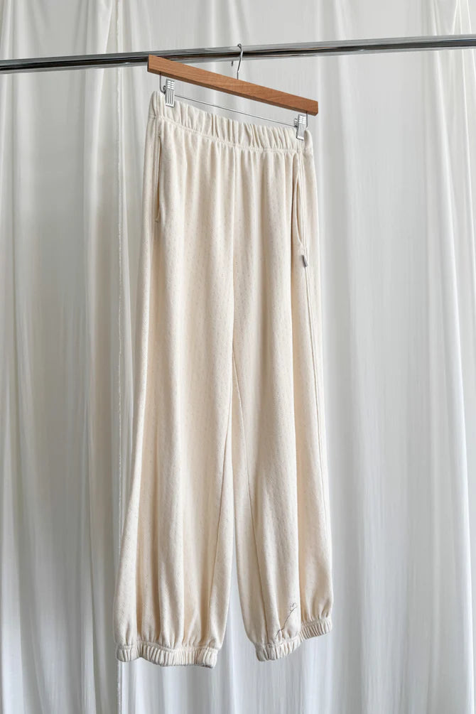 Le Bon Shoppe | Pointelle Balloon Pant - Naturel
