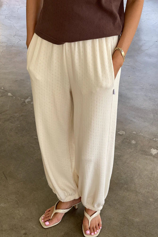PRE-ORDER Pointelle Balloon Pant | Naturel