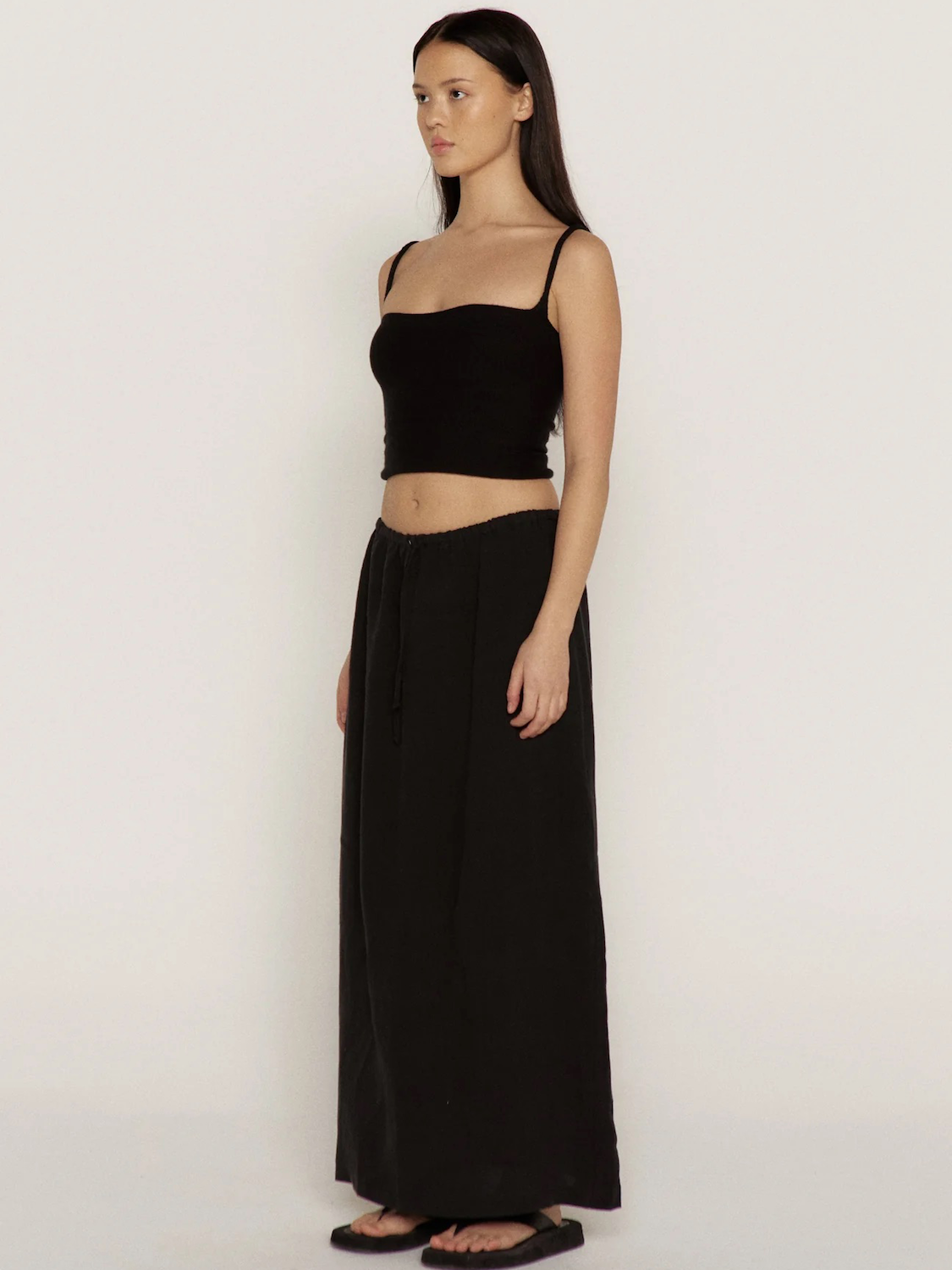 Boheme Goods | the Skirt - Black Linen