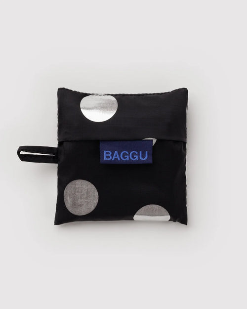 Baggu | Baby Baggu - Silver Metallic Polka Dot