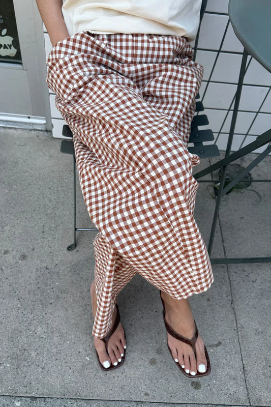 PRE-ORDER | Le Bon Shoppe | Arc Pants - Cinnamon Gingham