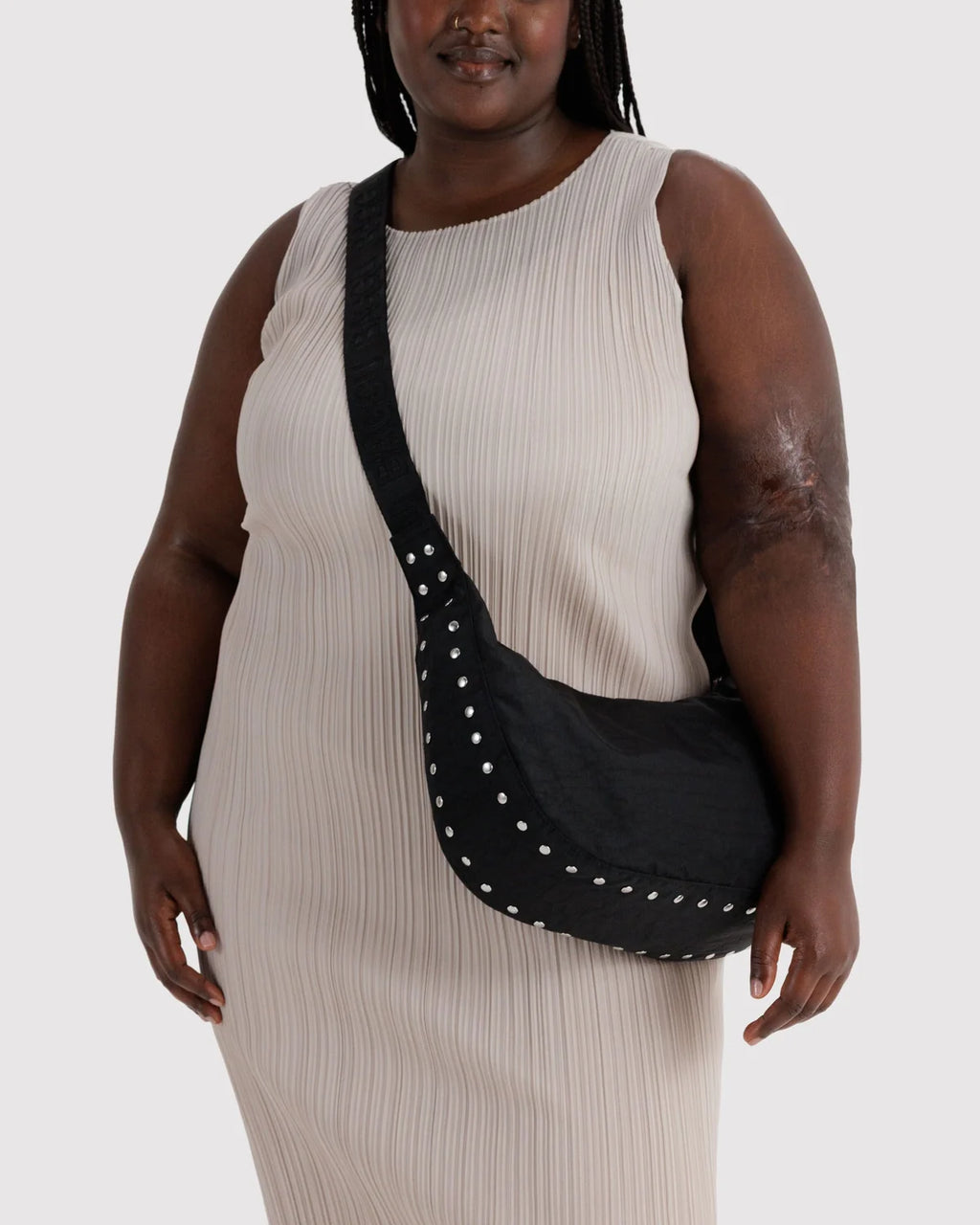 Baggu | Medium Nylon Crescent Bag - Studs