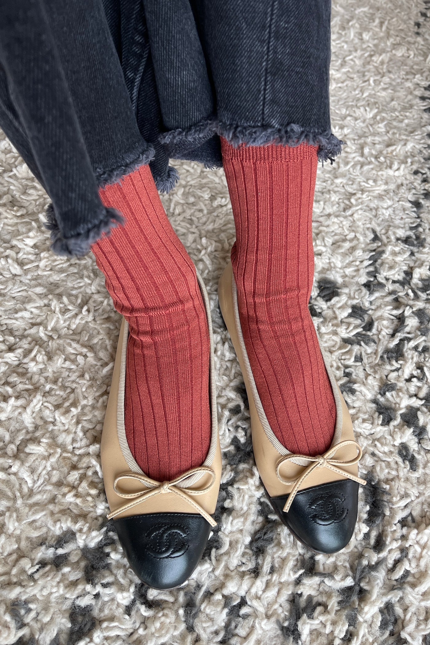 Le Bon Shoppe | Her Socks - Terracotta