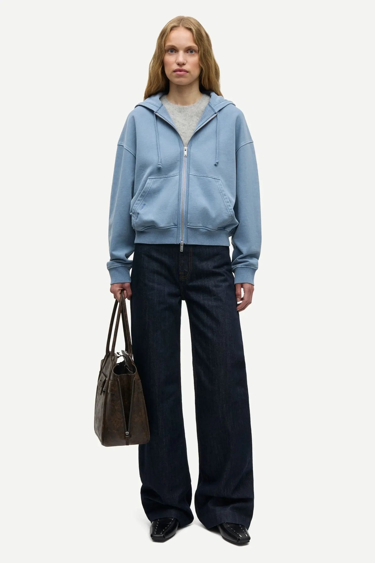 Samsøe Samsøe | Sava Hoodie - Wind Blue Pigment