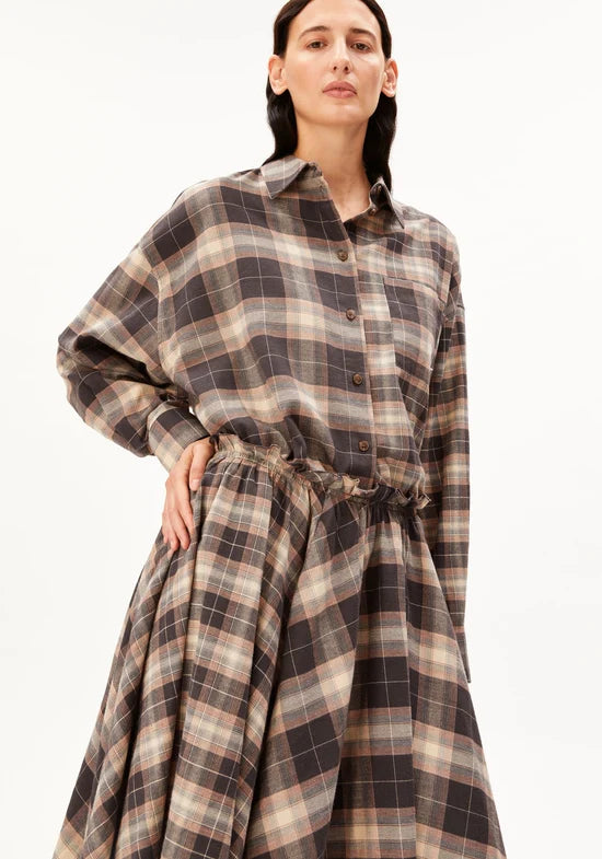 ARMEDANGELS | Nalaani Patched Check Blouse