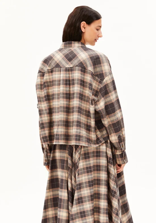 ARMEDANGELS | Nalaani Patched Check Blouse