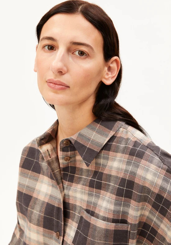 ARMEDANGELS | Nalaani Patched Check Blouse