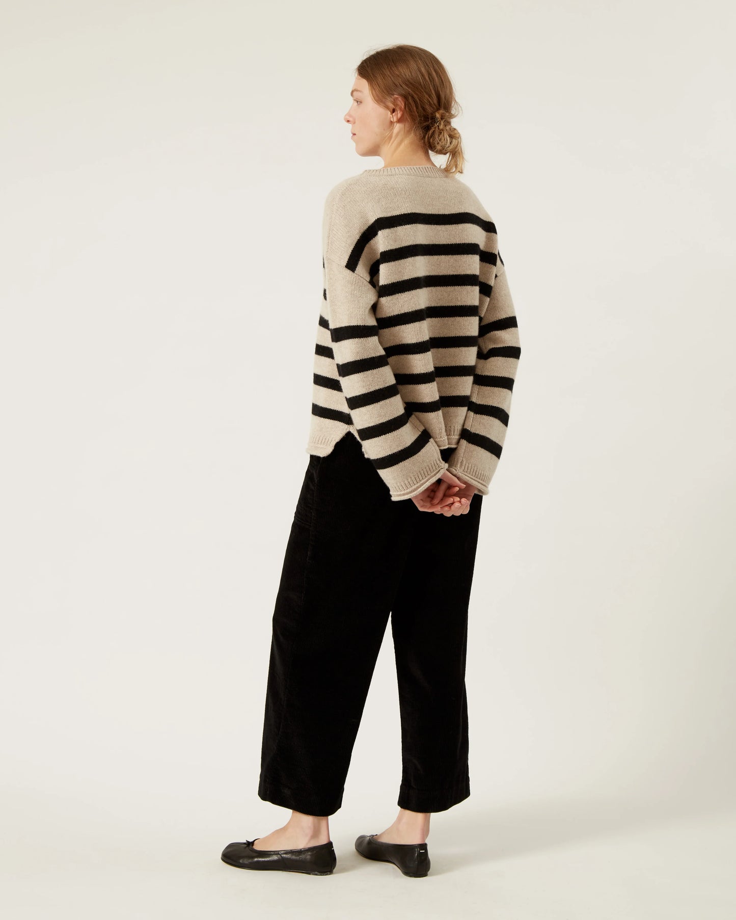 Naïf | Athena Merino Sweater - Oatmeal/Black