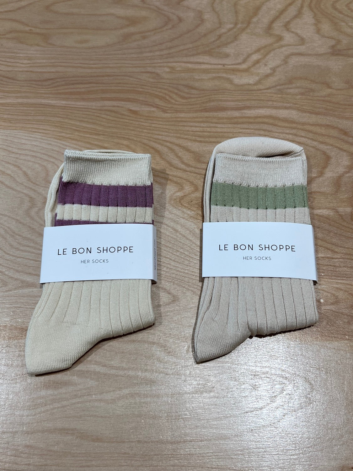 Le Bon Shoppe | Her Varsity Socks - Guacamole