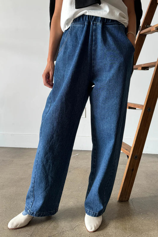 Le Bon Shoppe | LONG Arc Pants - Blue Denim
