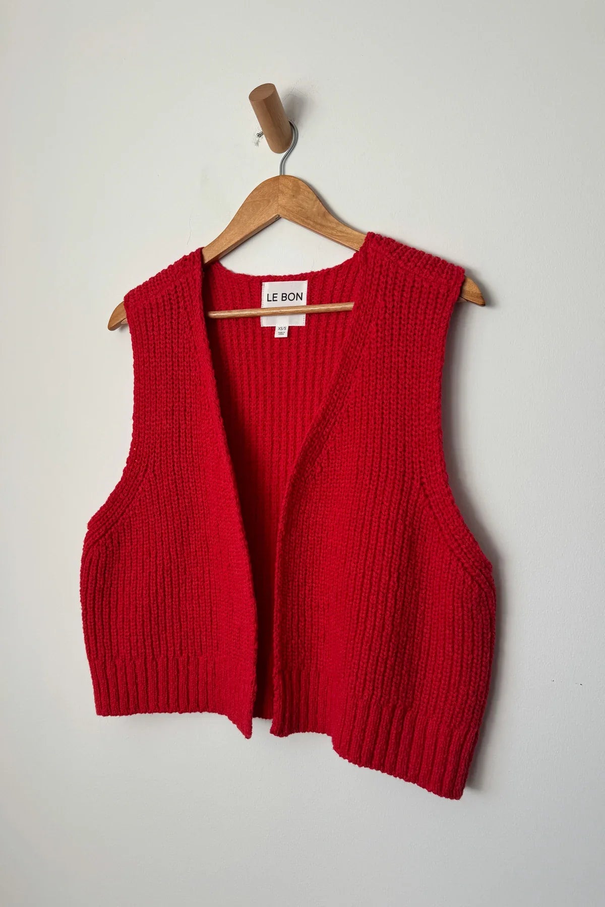 Le Bon Shoppe | Granny Cotton Sweater Vest - Chili Pepper