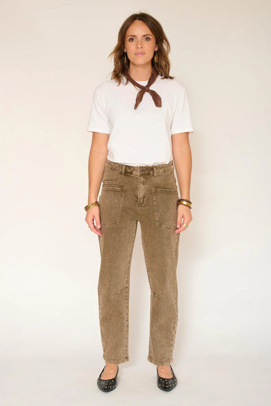 MKT Studio | Patras Pacific Drill Jeans - Nuts