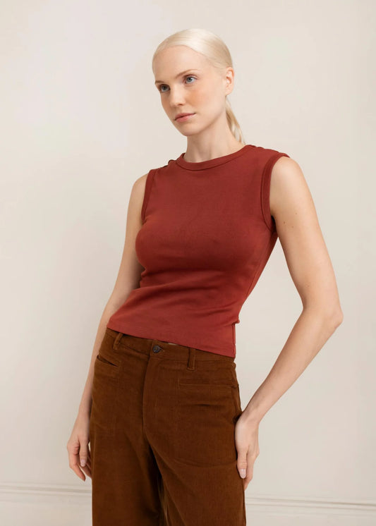 Paper Label | Lydia Tank - Brick