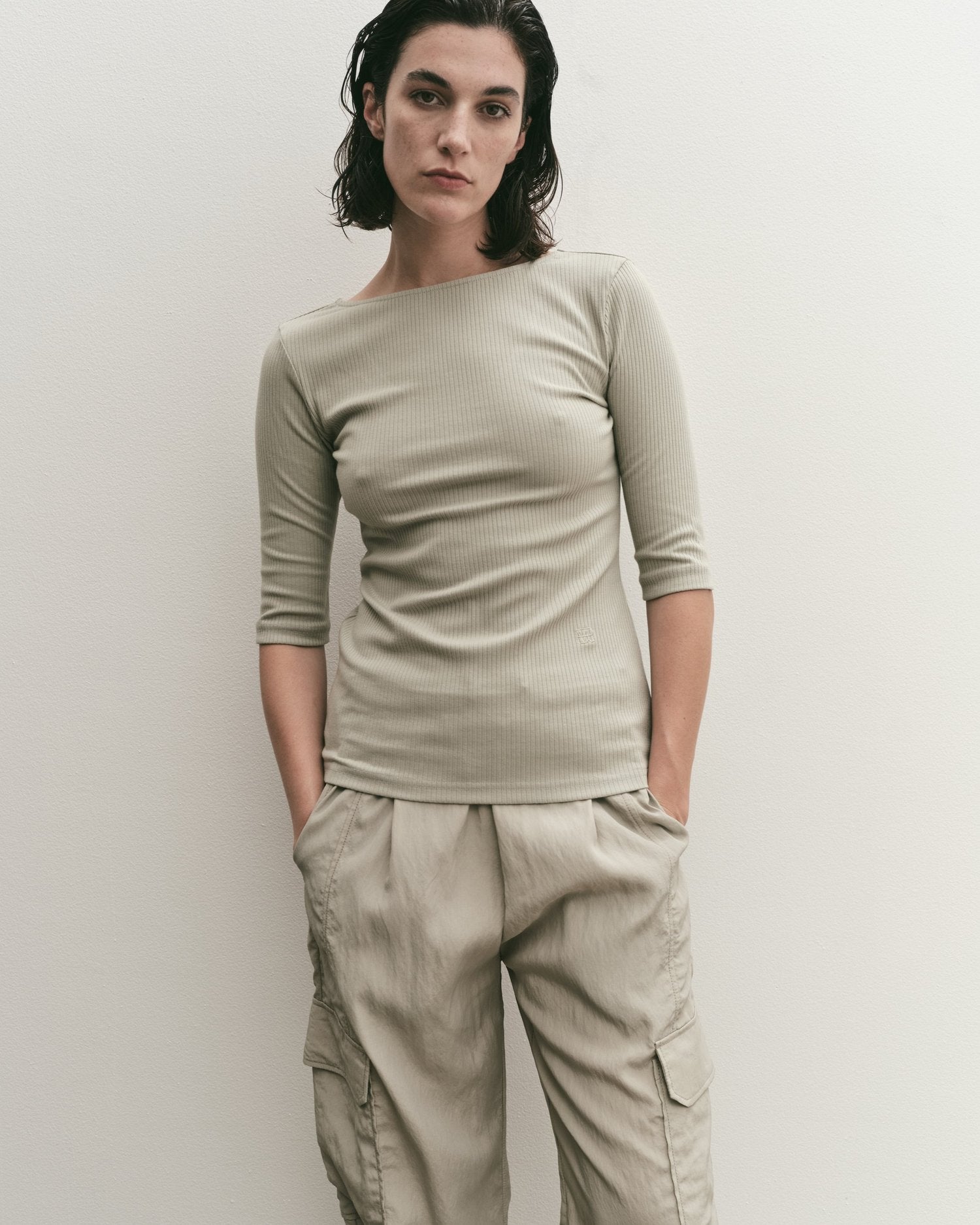 Mijeong Park | Scoop Back Ribbed Top - Mint
