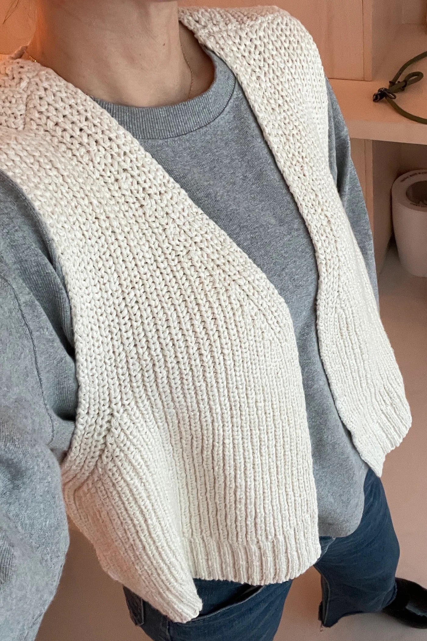Le Bon Shoppe | Granny Cotton Sweater Vest - Naturel