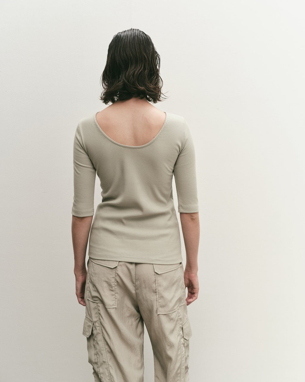 Mijeong Park | Scoop Back Ribbed Top - Mint