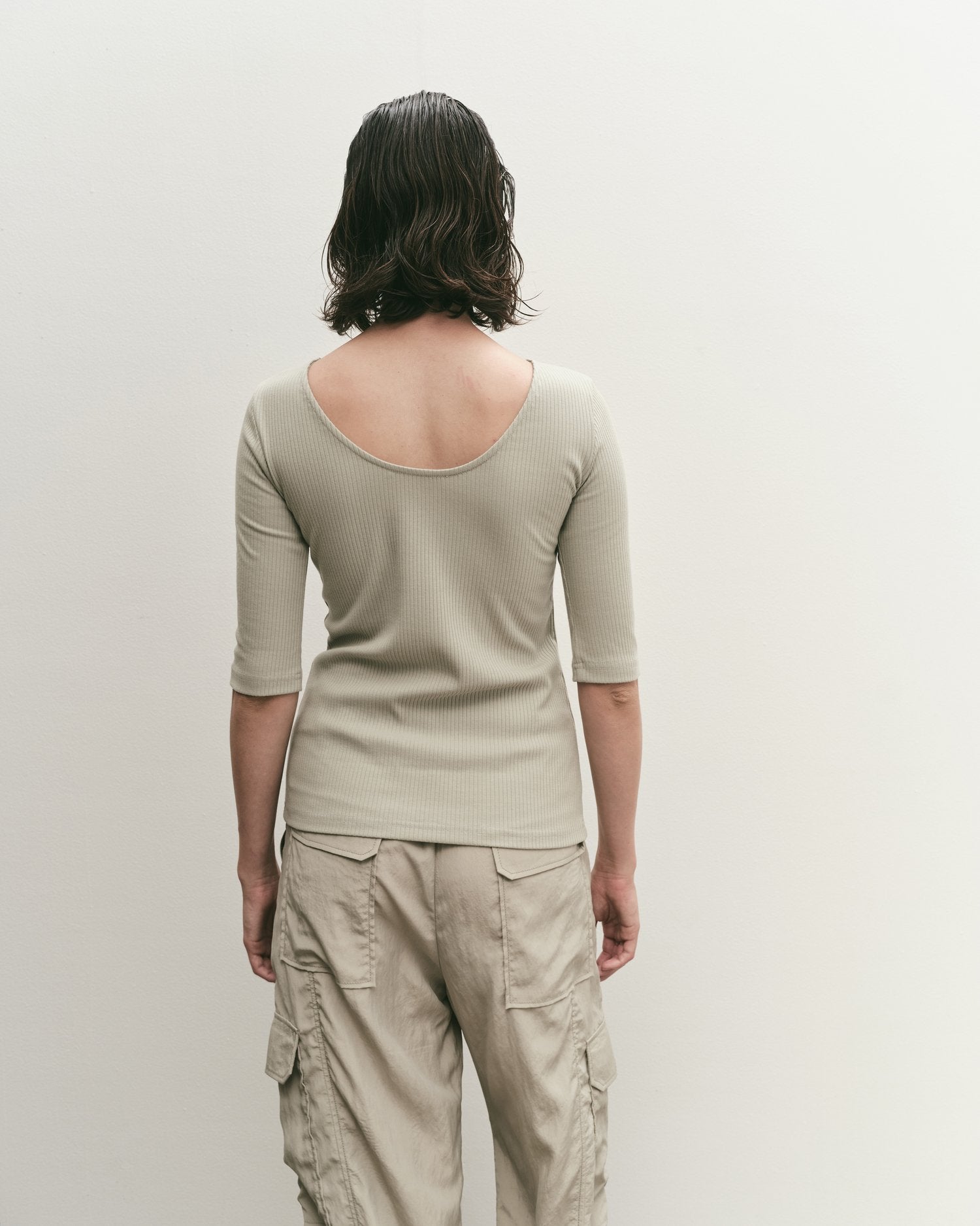 Mijeong Park | Scoop Back Ribbed Top - Mint