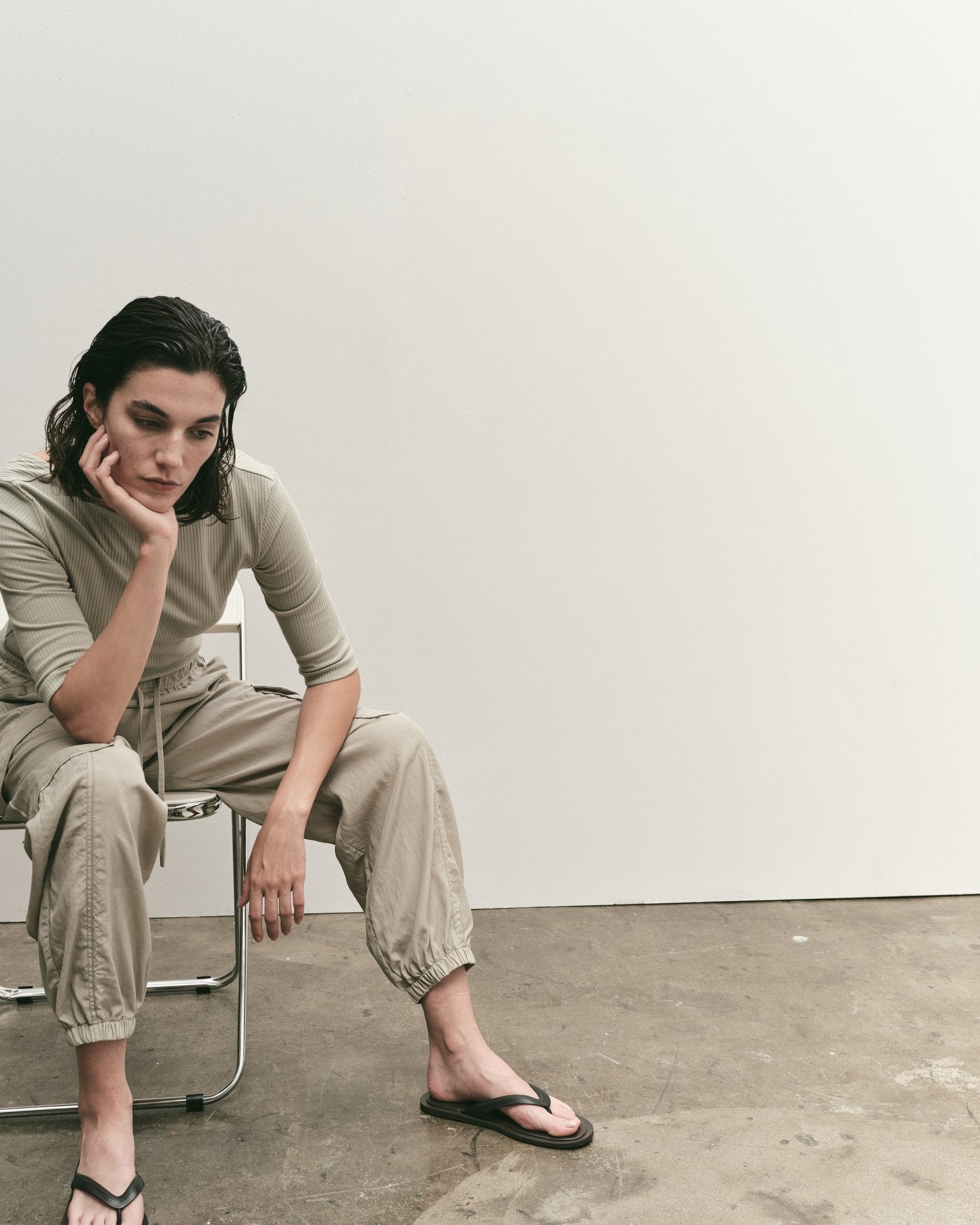 Mijeong Park | Scoop Back Ribbed Top - Mint
