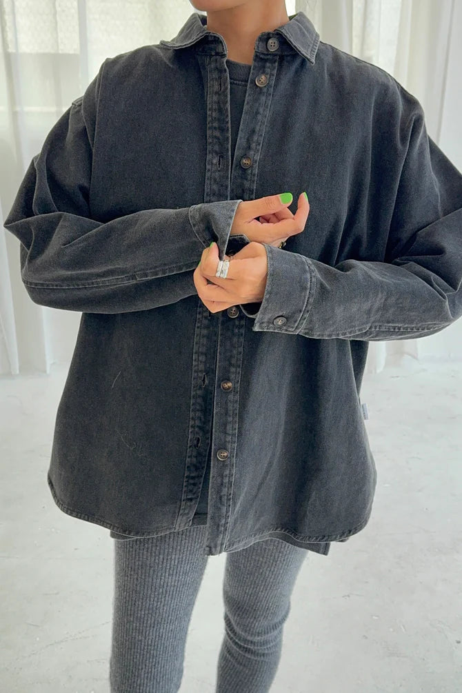 PRE Order Le Bon Shoppe | Theo Jacket - Black Denim