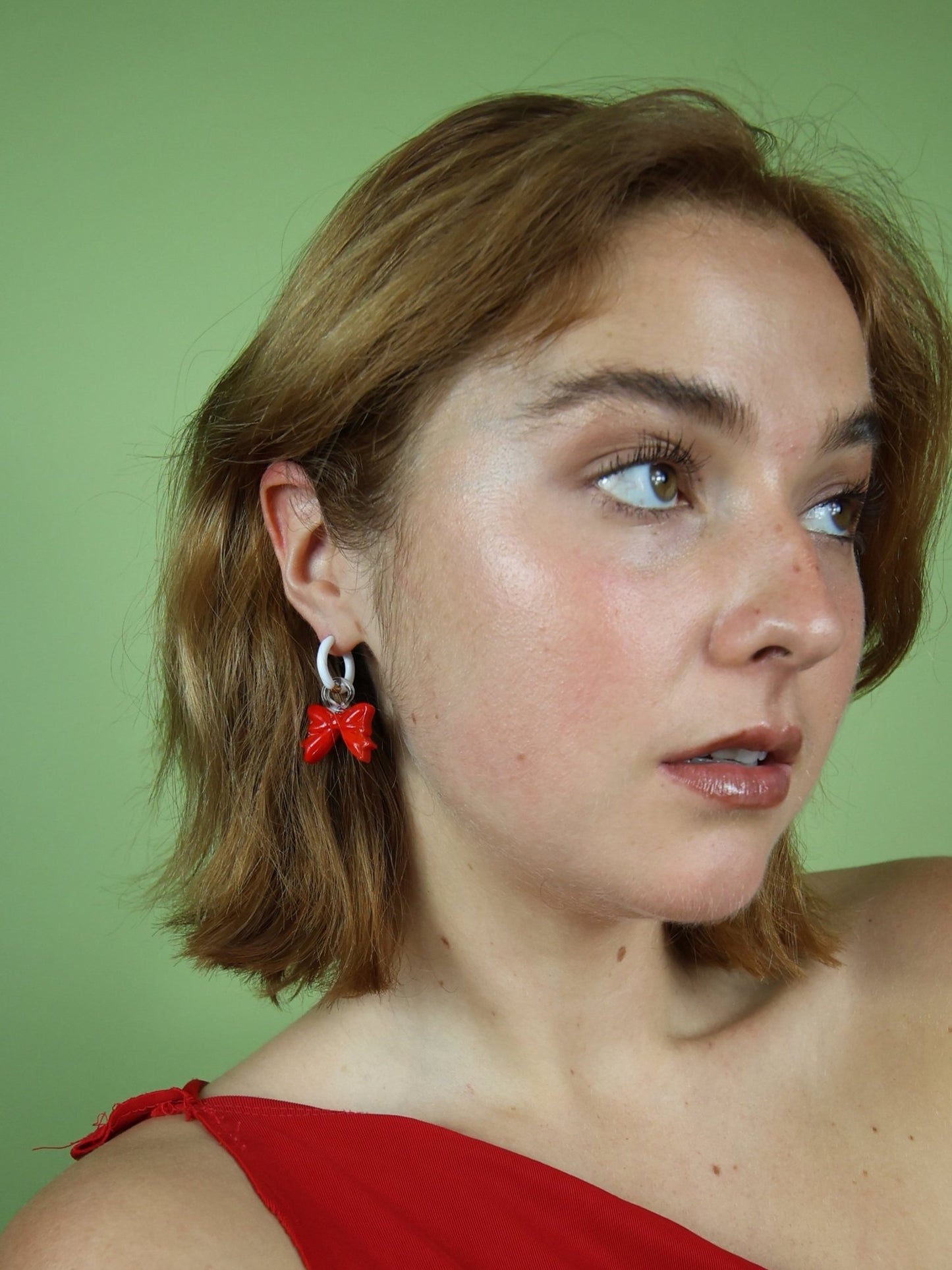 Notte | Little Bow Peep Earrings - Red